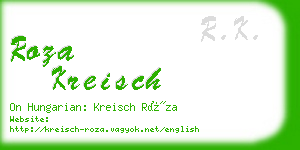 roza kreisch business card